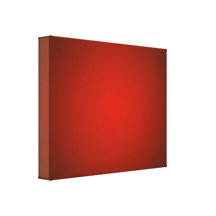 Red Radiant Wrapped Canvas Print