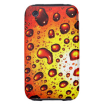 Red Rain Drops Iphone 3 Tough Covers