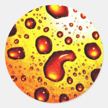 Red Rain Drops Stickers