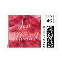 Red Rain, Just Married Postage Stamp