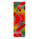red rainbow bookmark business card