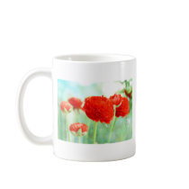 Red Ranunculus Flowers mugs