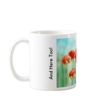 Red Ranunculus Flowers mugs