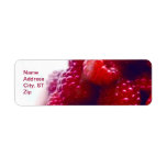 Red Raspberries Photo Return Address Label