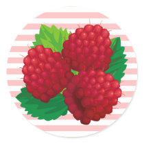 Red Raspberries Sticker