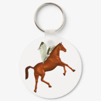 Red Rearing Pegasus Keychain by turtlepig Red Rearing Pegasus Keychain