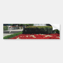 Red Red and white maple leaf display, Vancouver, C Bumper Stickers