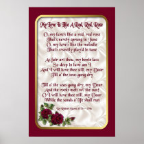 Red Red Rose Posters