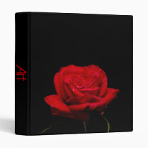 Red Red Rose Vinyl Binder