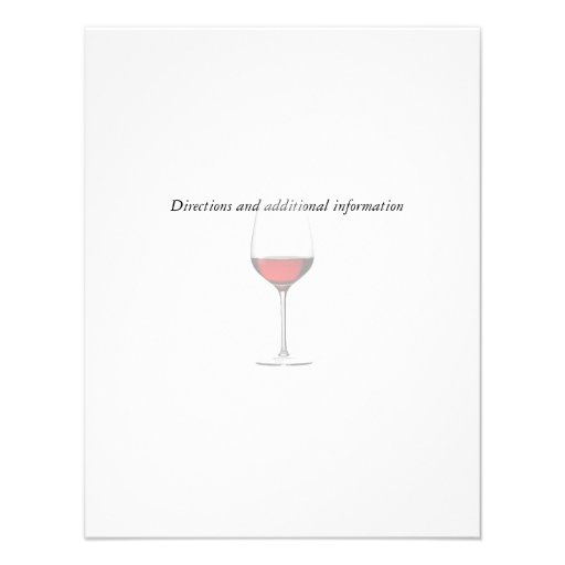 Red Red Wine Cocktail & Wine Party Invitations