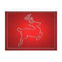 Red Reindeer postcards by perfectpostage Red Reindeer postcards