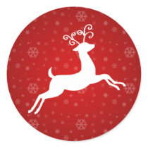 Red Reindeer Stickers