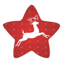 Red Reindeer Stickers