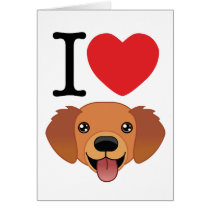 Red Retriever Card by JustDogs Red Retriever Card