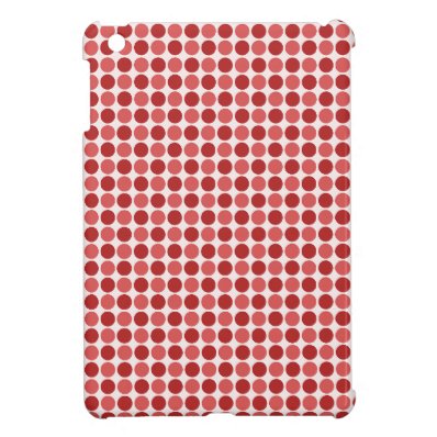 Red Retro Dots iPad Mini Case