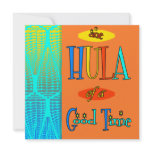 Red Retro Luau Hula of a Good Time Invitations