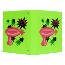 Red Retro Raygun binders by toxiferous Red Retro Raygun binders