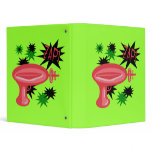 Red Retro Raygun binders