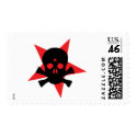 red revolution star skull postage by Tomaniac red revolution star skull postage