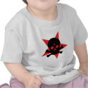 red revolution star skull t-shirts by Tomaniac red revolution star skull t-shirts