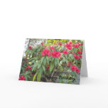 Red Rhododendron Greeting Card