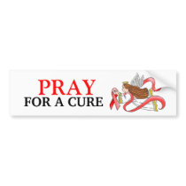 "Red Ribbon" Awareness Angel Bumper Stickers