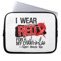Red Ribbon Awareness - Brother-in-Law Laptop Sleeves