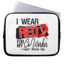 Red Ribbon Awareness - Co-Worker Laptop Sleeve
