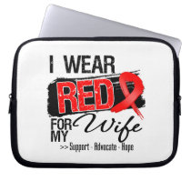 Red Ribbon Awareness - Wife Computer Sleeves