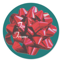 Red Ribbon Bow stickers by azac69 Red Ribbon Bow stickers