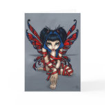 "Red Ribbon Fairy" Greeting Card