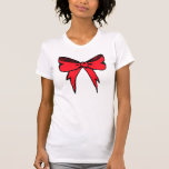 Red Ribbon Fitted Tee