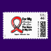Red Ribbon For My Hero My Brother-in-Law postage