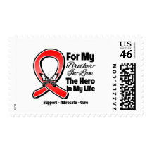 Red Ribbon For My Hero My Brother-in-Law Postage