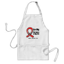 Red Ribbon For My Hero My Twin Sister Apron