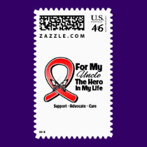 Red Ribbon For My Hero My Uncle postage