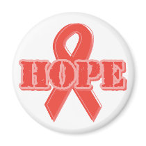 Red Ribbon - Hope magnets