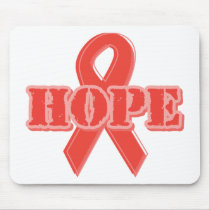 Red Ribbon - Hope mousepads