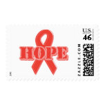 Red Ribbon - Hope postage