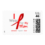 Red Ribbon I Wear For My Mom postage