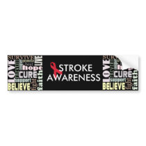 Red Ribbon Inspiration Bumper Sticker