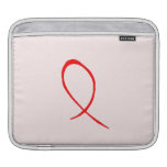 Red Ribbon iPad Sleeve