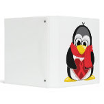 Red Ribbon Penguin Scarf Binder