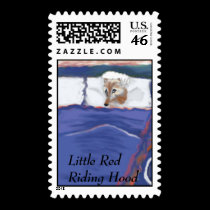 Red Riding Hood Wolf, Little Red Riding Hood stamps
