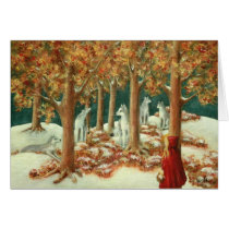Red Ridinghood Comes Home Greeting Cards