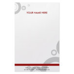 red rings custom stationery