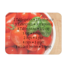 Red Ripe Tomatoes Measurements Magnet