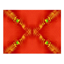 red ripple postcard