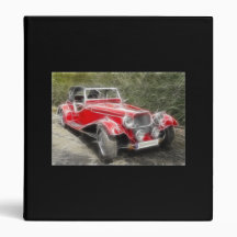 Red Roadster Vinyl Binders