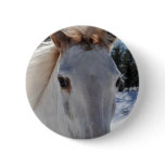 Red Roan Horse Eyes Button
